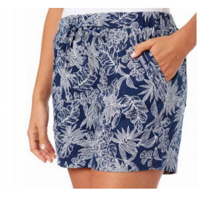 SHORT BRIGGS NAVY PRINT 